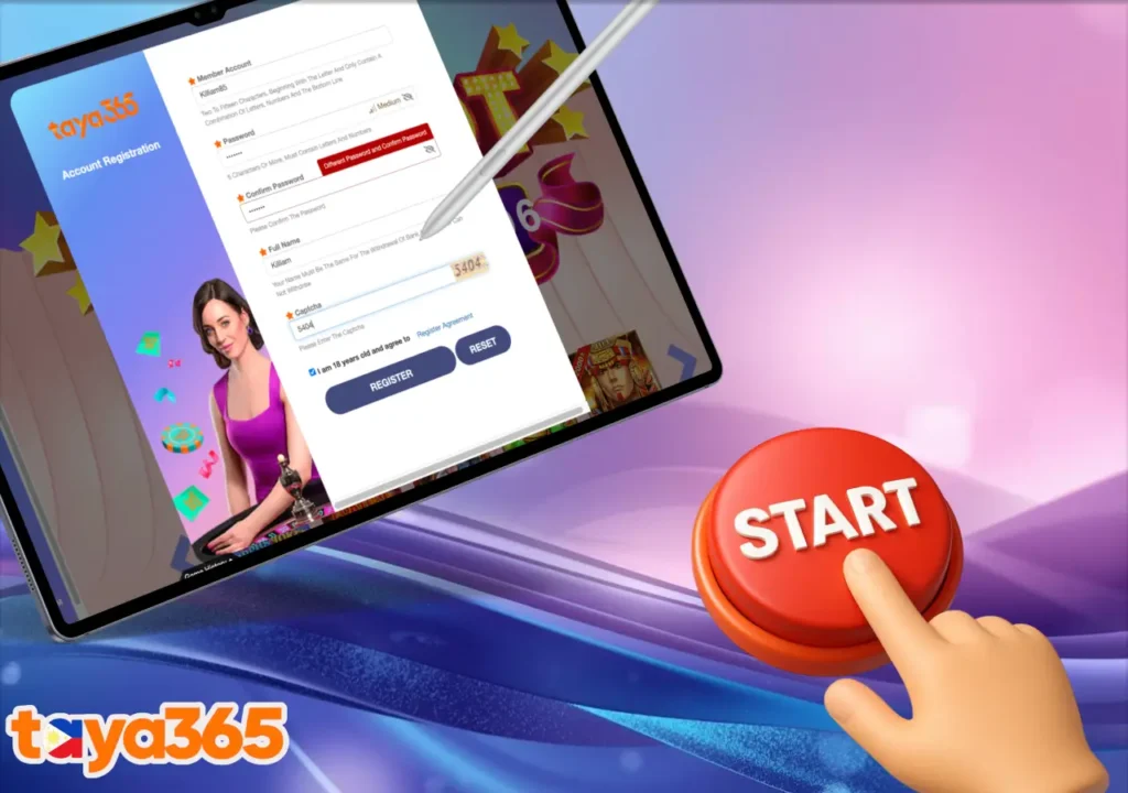 Guide on how to place the first sports bet on Taya365 after registration
